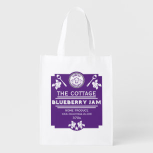 Blueberry Jam Seller Grocery Bag