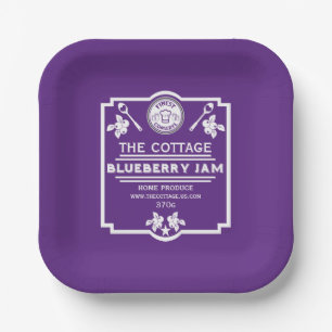 Blueberry Jam Seller Paper Plates
