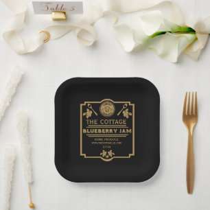 Blueberry Jam Seller Paper Plates