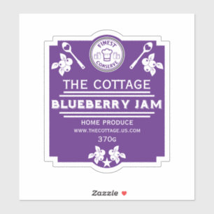 Blueberry Jam Seller Sticker