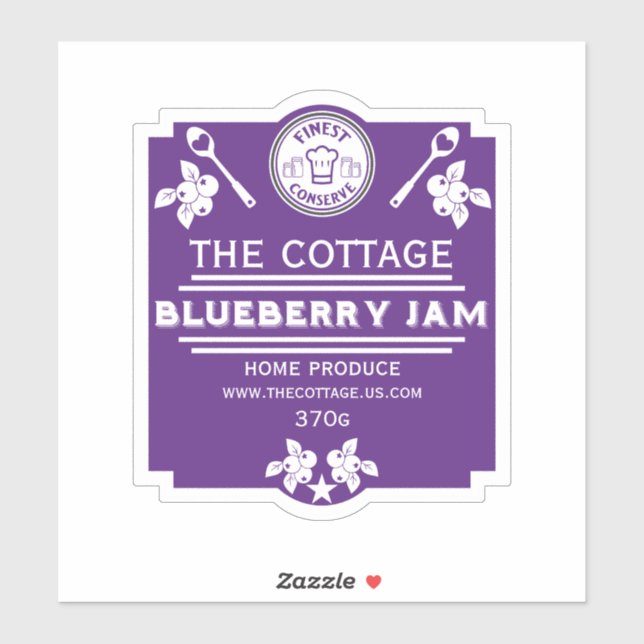 Blueberry Jam Seller Sticker (Sheet)