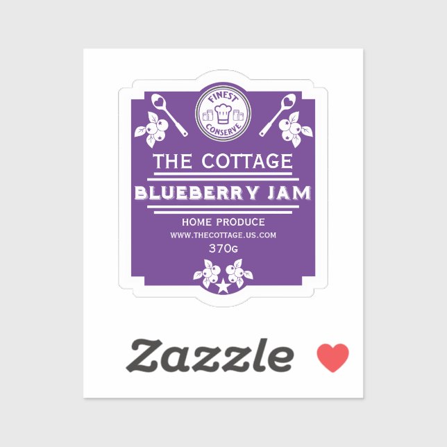 Blueberry Jam Seller Sticker (Sheet)