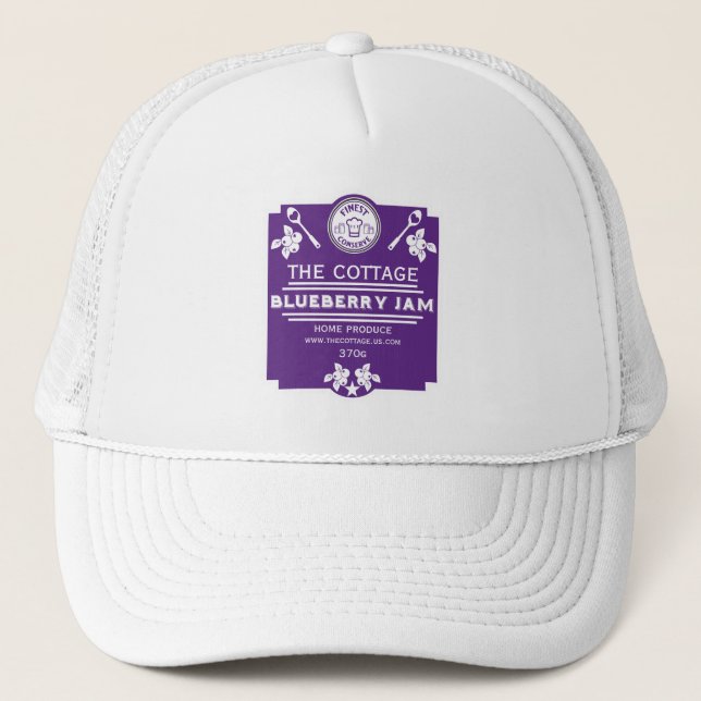 Blueberry Jam Seller Trucker Hat (Front)