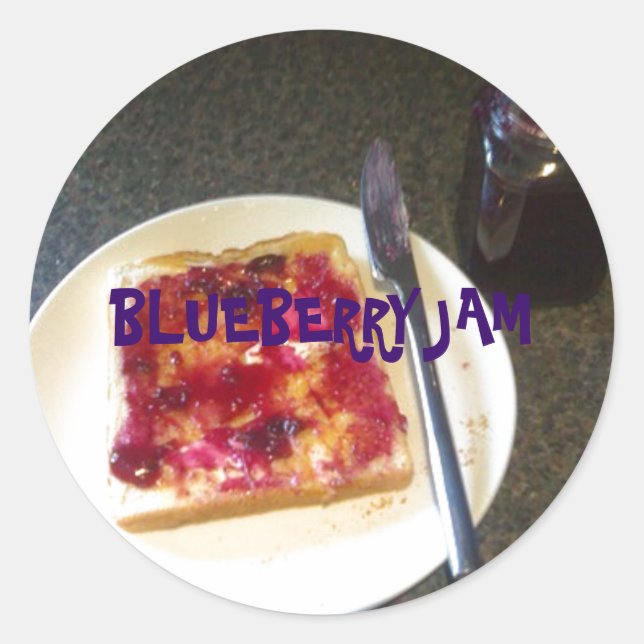 BlueBerry Jam Sticker (Front)