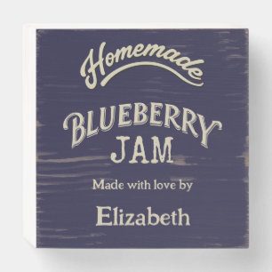 Blueberry Jam Wooden Box Sign