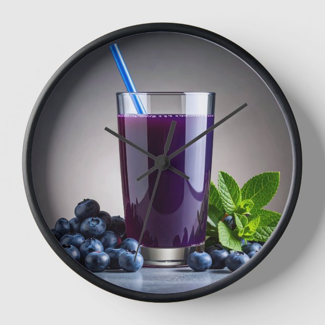blueberry juice clock (Front)