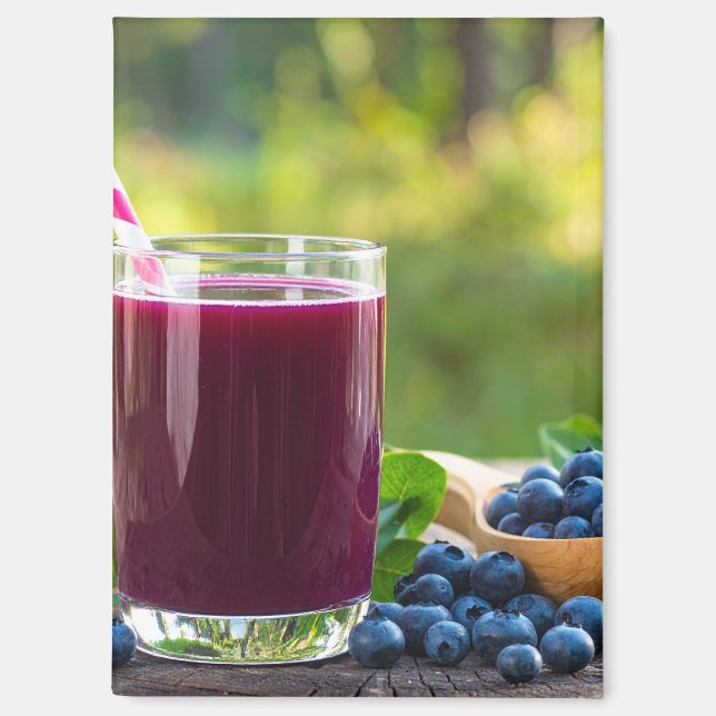 blueberry juice magnet (Front)