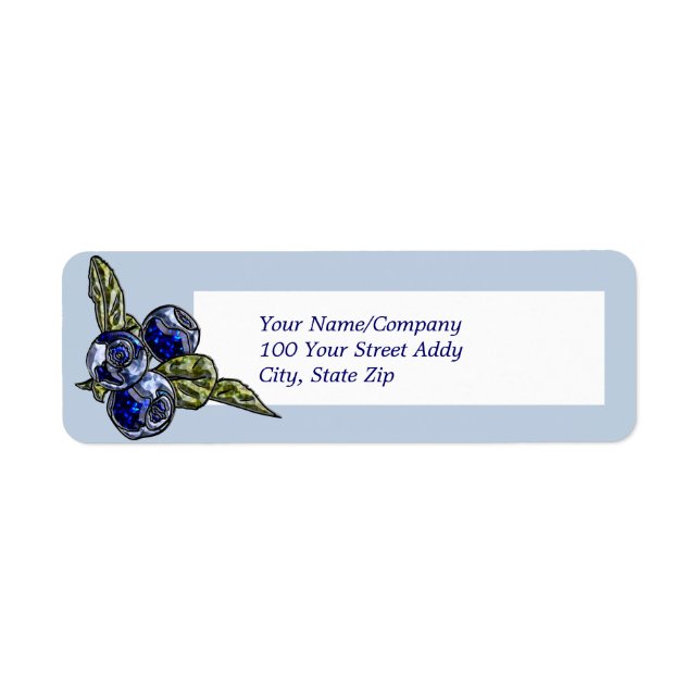 Blueberry Label (Front)
