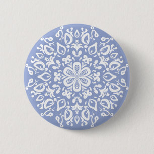 Blueberry Mandala Pinback Button