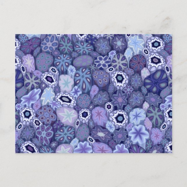 Blueberry Millefiori Postcard (Front)