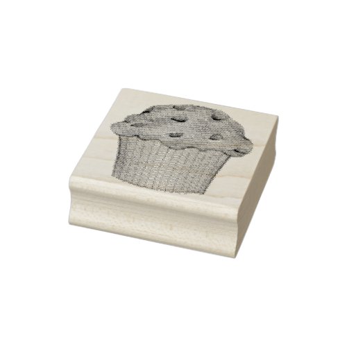 Blueberry Muffin Breakfast Food Baked Goods Berry Rubber Stamp