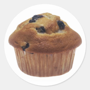 Blueberry Muffin Classic Round Sticker