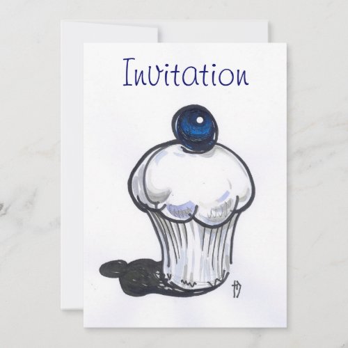 Blueberry Muffin Invitation