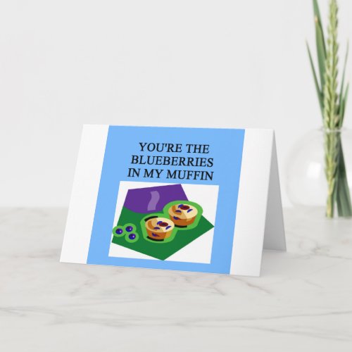 blueberry muffin lovers holiday card
