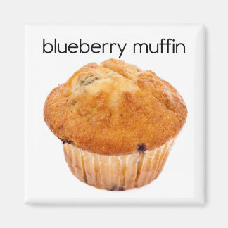 Blueberry Muffin Refrigerator Magnet