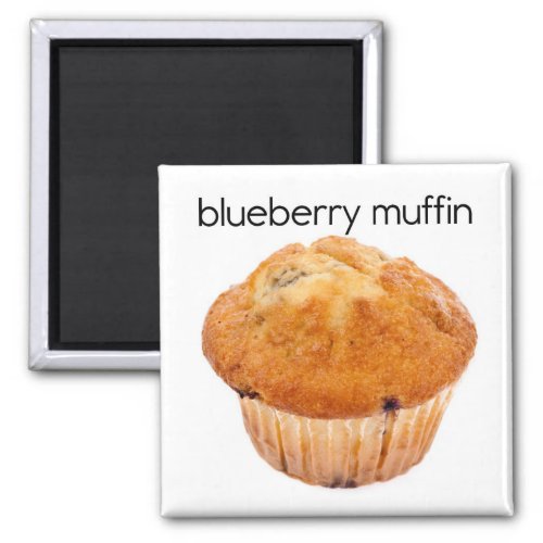 Blueberry Muffin Refrigerator Magnet