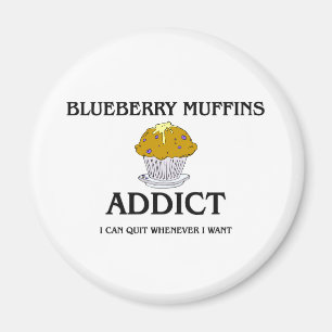 Blueberry Muffins Addict Magnet