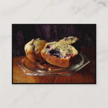 Blueberry Muffins Atc Business Card by Bebops at Zazzle