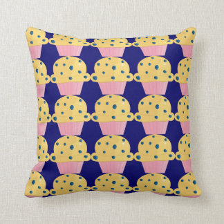 Blueberry Muffins Throw Pillow