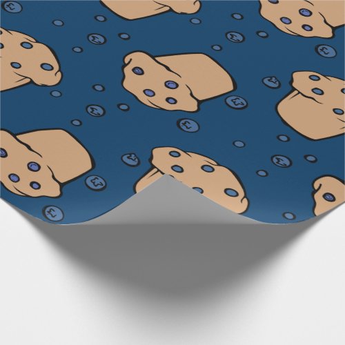 Blueberry muffins wrapping paper