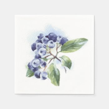 Blueberry Napkins by Zazzlemm_Cards at Zazzle