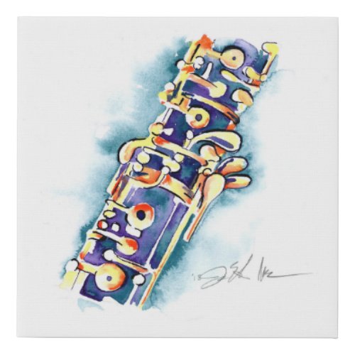 Blueberry Oboe _ Blue Oboe Painting on canvas