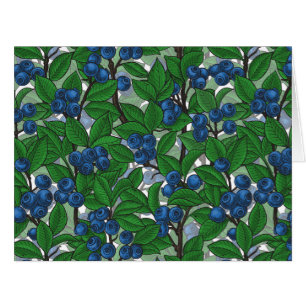 Blueberry on white cards