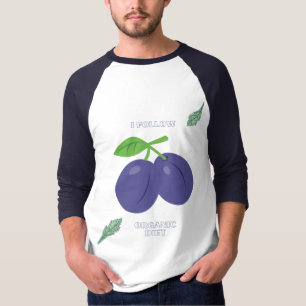 Blueberry Organic Diet Graphic Men’s Raglan T-Shirt