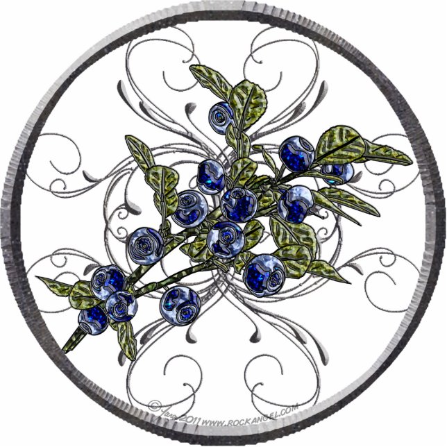 Blueberry Ornament (Front)