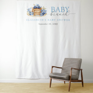 Blueberry Pancake Baby Brunch Baby Shower Backdrop