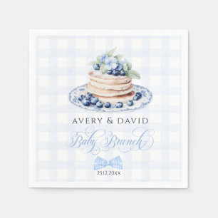 Blueberry Pancake Baby Brunch Baby Shower Boy Napkins