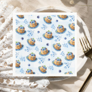 Blueberry Pancake Baby Brunch Baby Shower Napkins