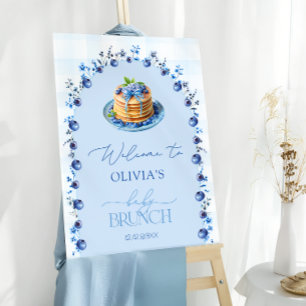Blueberry Pancake Baby Brunch Baby Shower Welcome Foam Board