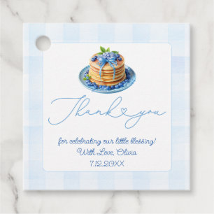 Blueberry Pancake Baby Brunch Shower Thank You Favor Tags