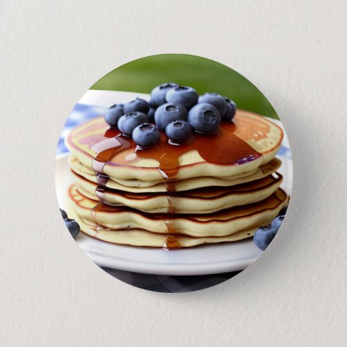 Blueberry Pancakes Button
