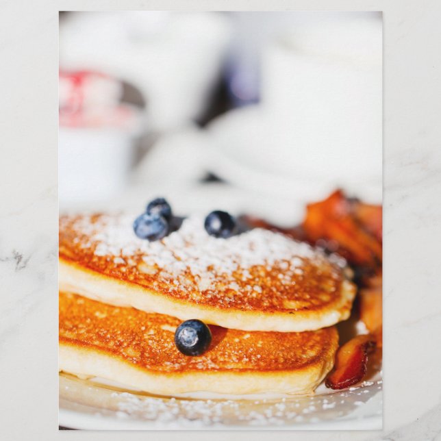 Blueberry pancakes flyer (Front)