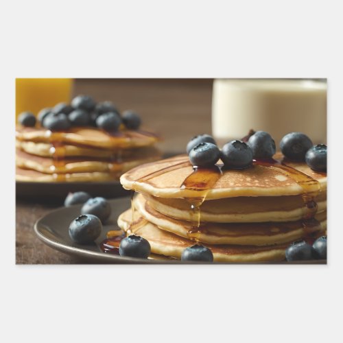 Blueberry Pancakes Rectangular Sticker