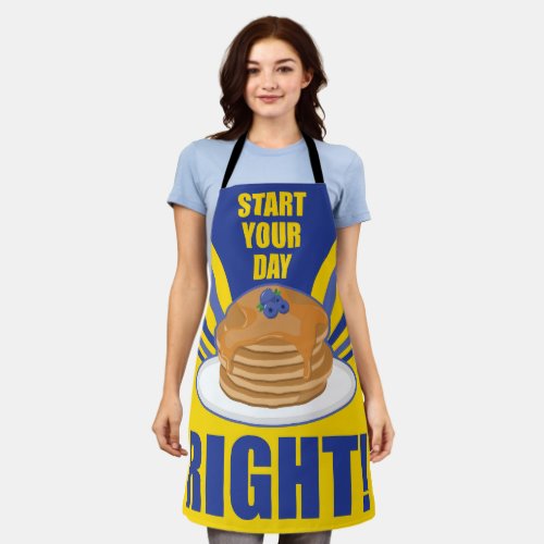 Blueberry Pancakes Start your day right Apron