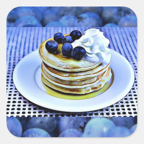 Blueberry Pancakes Stickers