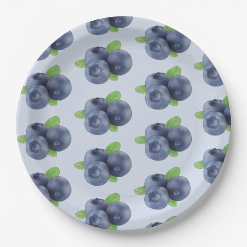 blueberry paper plates