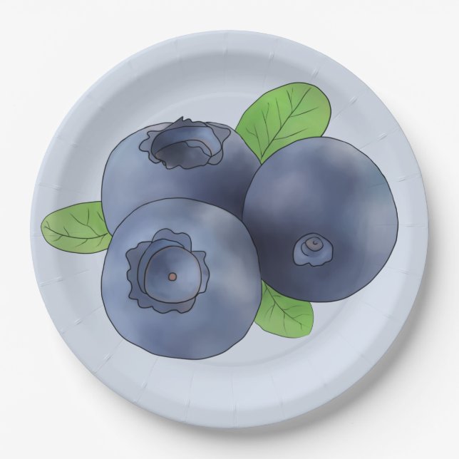 blueberry paper plates (Front)
