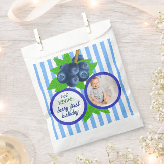 Blueberry Party Cute Berry First Birthday  Favor Bag