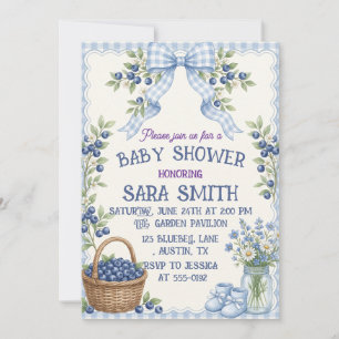 Blueberry Patch Baby Sprinkle Invitation
