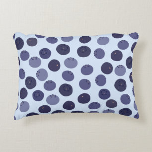 Blueberry Pattern Accent Pillow