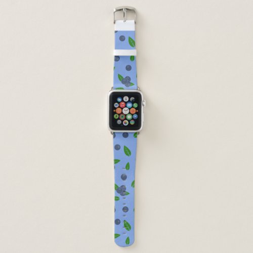 Blueberry pattern Apple Watch Band