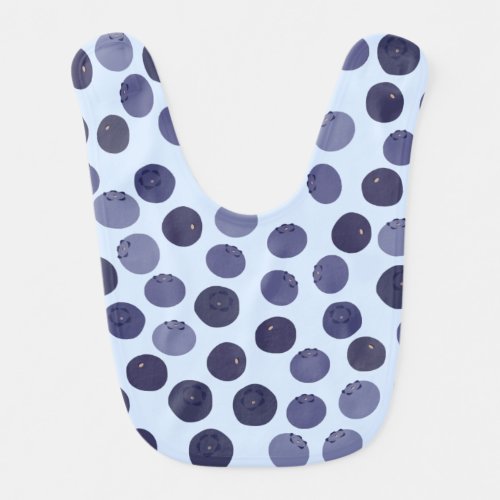 Blueberry Pattern Baby Bib