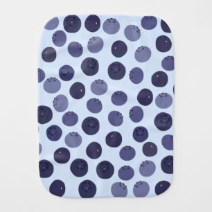 Blueberry Pattern Baby Burp Cloth