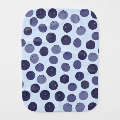 Blueberry Pattern Baby Burp Cloth