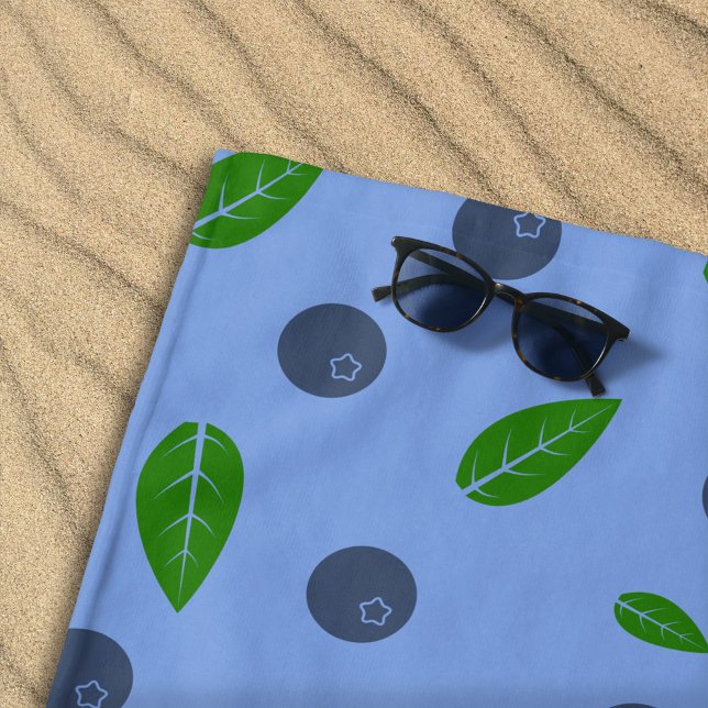 Blueberry pattern Beach Towel (Blueberry pattern Beach Towel)