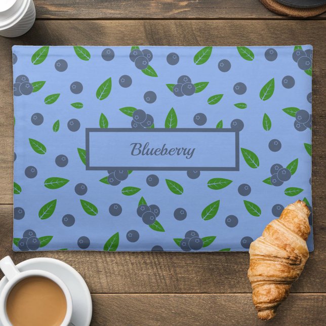 Blueberry pattern Cloth Placemat (Blueberry pattern Cloth Placemat)
